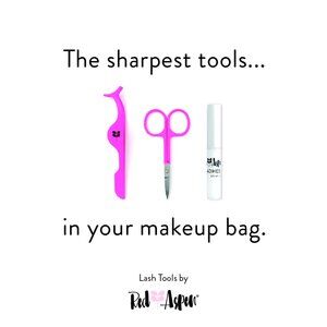 Red Aspen Luxe False Tools - Mini Scissors, Lash Applicator Tool, Lash Adhesive
